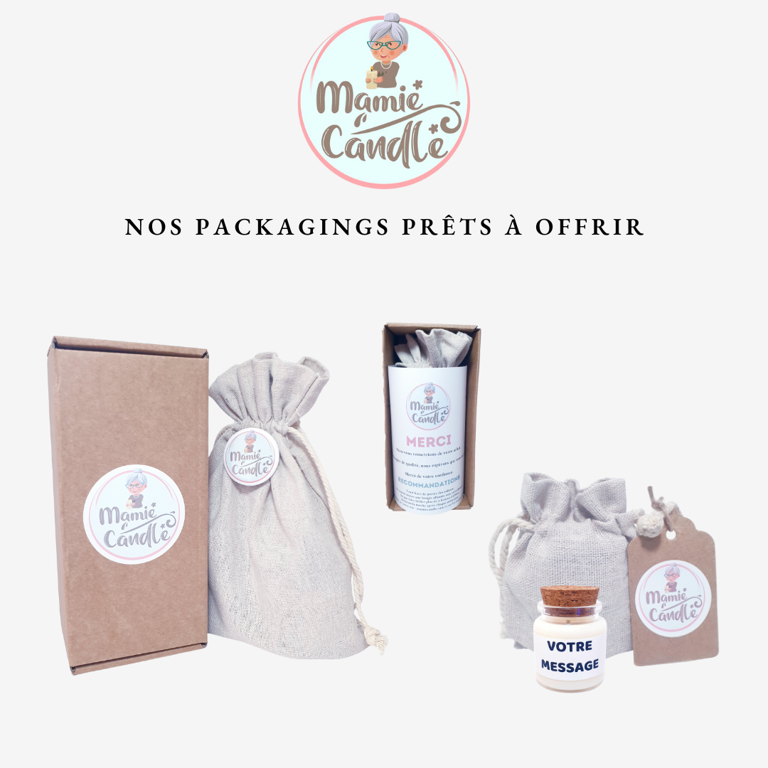 Bougie - Votre message - Langue internationale - Pot de 120 ml