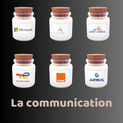 Bougie - Pot de 50 ml - Votre message ou logo sans ruban
