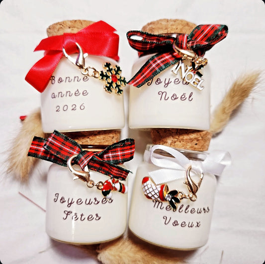Bougie Message de Noël – Cadeau festif et vœux chaleureux