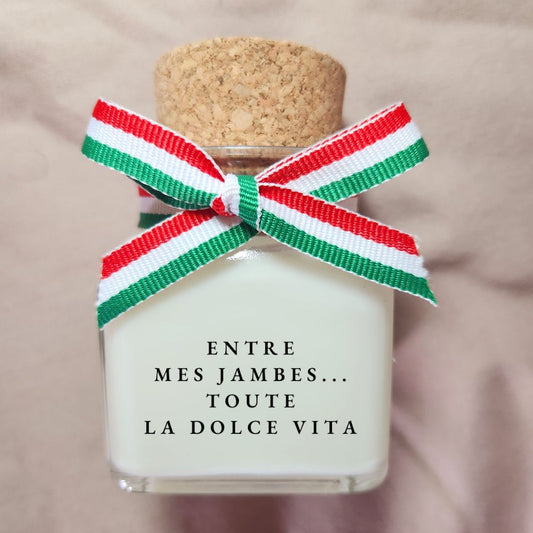 Bougie Entre mes jambes… Toute la dolce vita – Cadeau coquin italien