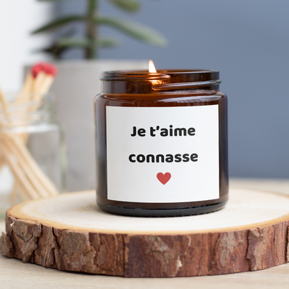 Bougie personnalisée Je t’aime connasse – Mamie Candle