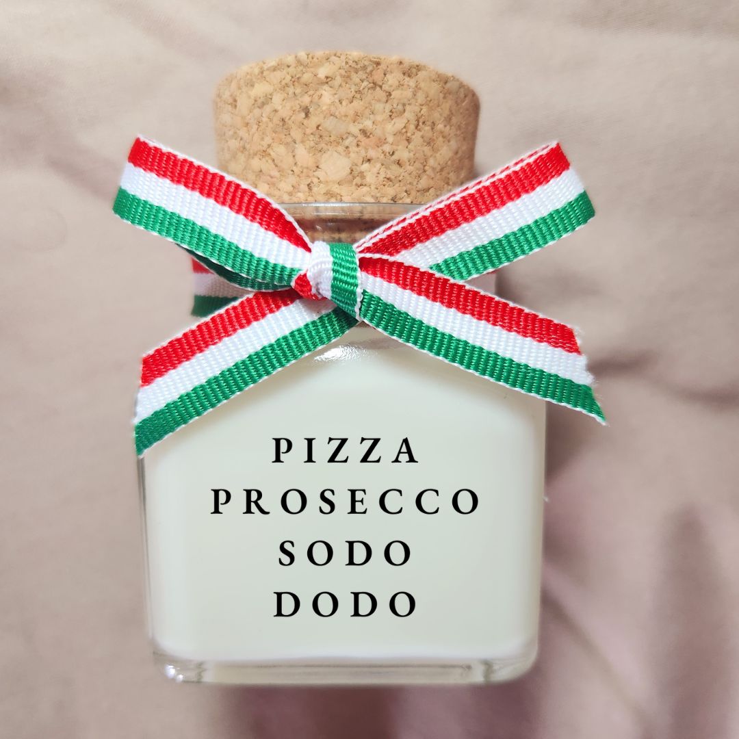 Bougie Pizza Prosecco Sodo Dodo – Cadeau fun esprit italien