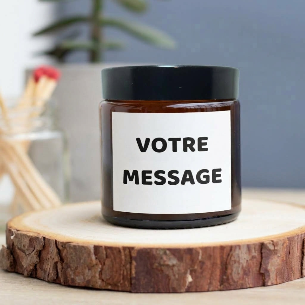 Caractéristiques de la bougie personnalisée artisanale Mamie Candle