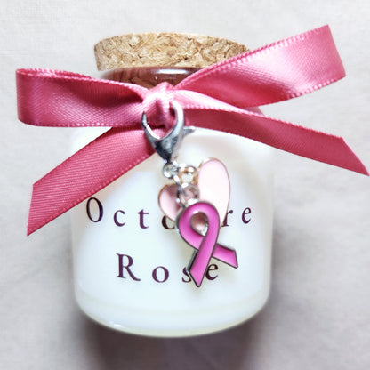 bougie personnalisee-octobre rose-cancer sein-mamicandle