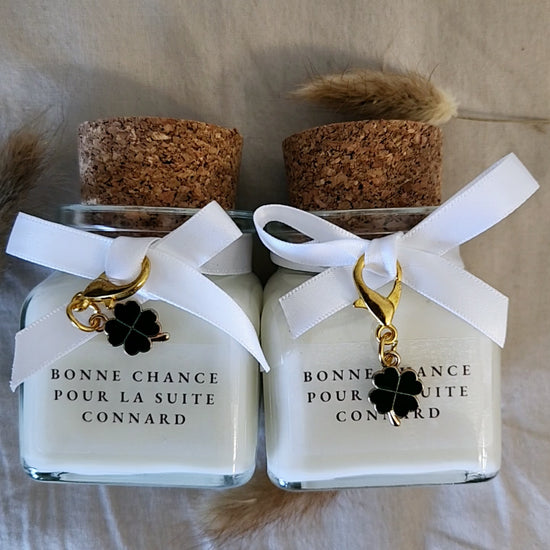bougie personnalisee-bougie porte chance-connard