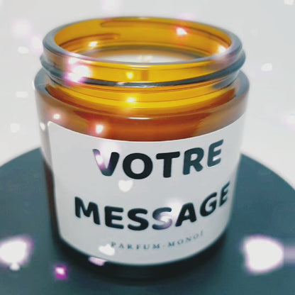 Bougie parfumée Sagittaire “Imparfait” – Cadeau astrologie – Mamie Candle