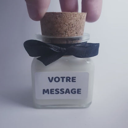 Bougie - Votre message - Deuil - Pot de 120 ml