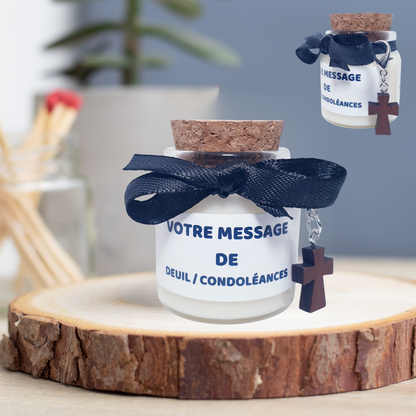 Bougie - Votre message - Deuil - Pot de 50 ml