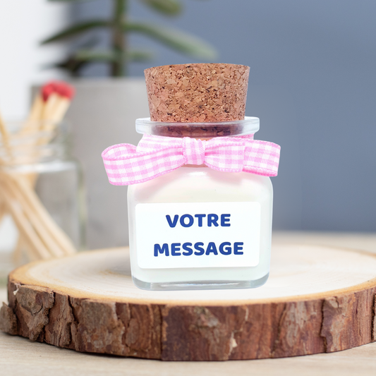 Bougie - Votre message - La Coquine - Pot de 120 ml